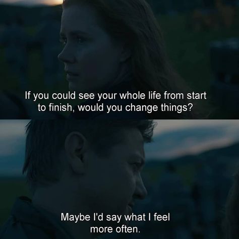 good films make life better 🇬🇪 on Instagram: “Arrival (2016) dir. Denis Villeneuve” Arrival Quotes, Limbo Quotes, Movies Lines, Anamorphosis And Isolate, Lines From Movies, Grunge Beauty, Arrival Movie, Letter To Me, Big Bang Theory Funny