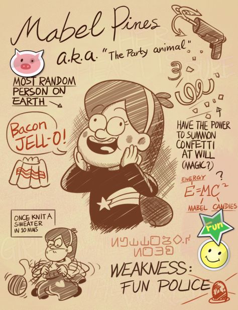 Mabel Funny Cartoons Drawings, Gravity Falls Book, Libro Gravity Falls, Gravity Falls Journal, Monster Falls, Gravity Fall, Dipper And Mabel, Desenhos Gravity Falls, Gravity Falls Comics