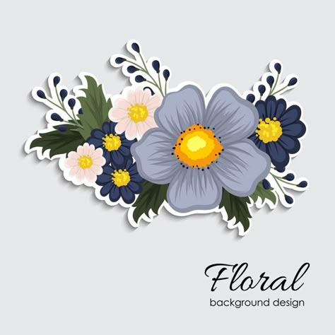 Floral element. sticker template | Premium Vector #Freepik #vector #background #pattern #flower #vintage Tag Sheets For Scrapbook, Floral Stickers Vintage Flowers, Flowers Stickers Printable, Printable Flower Stickers, Flower Stickers Printable, Flower Stickers Aesthetic, Cute Flower Stickers, Flowers For Scrapbook, Clipart Aesthetic