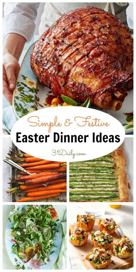 Easter Dinner Meals Ideas, Savory Easter Food, Ostara Dinner Ideas, Traditional Easter Side Dishes, What To Cook For Easter Dinner, Easter Dishes Recipes Dinners, Vegetables For Easter Dinner, Easter Recipes Easy, Easter Party Food Dinner