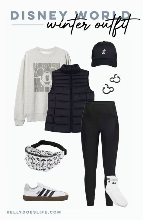 Women’s Disney Outfit for winter. Disney cold weather outfit. Christmas Disney World. Disney Baseball Hat. Disney Belt Bag. Fanny Pack. Mickey Mouse Hoops  #disneyoutfit #DisneyStyle #Disney  #LTKTravel #LTKHoliday #LTKFindsUnder100 What To Wear To Disney Plus Size, Disney Mom Outfits Winter, Cold Disney World Outfits, Disney Outfits Women Leggings, Disney Comfortable Outfits, What To Wear To Disney On Ice Show, Disney World Outfits Mommy And Me, Walt Disney World Outfits Winter, Disneyworld November Outfits