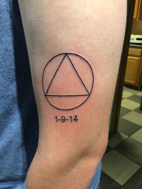 AA Tattoo. ALCOHOLICS ANONYMOUS TATTOO. Al Anon Tattoo, Aa Tattoos Symbols, Aa Tattoos Recovery, Soberity Tattoos Recovery, Alcoholic Tattoo Ideas, Alcoholic Tattoo, Soberity Tattoo, Symbol Tattoo Ideas, Anonymous Tattoo