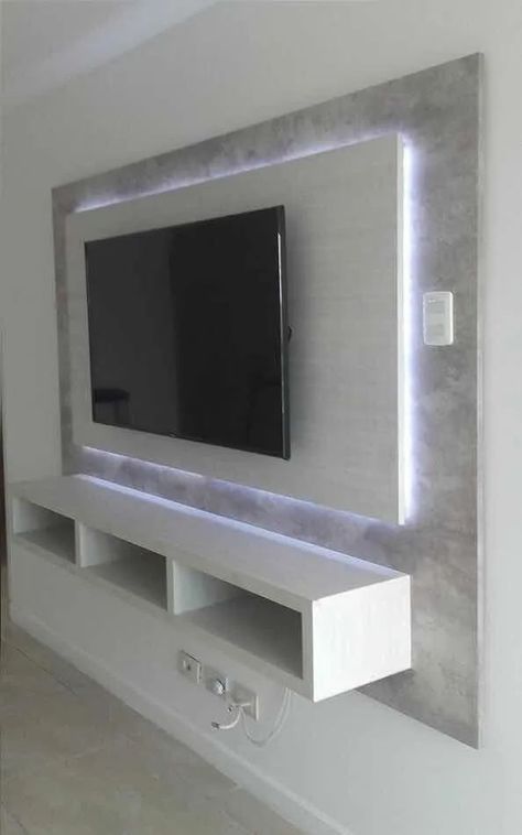 Tv Wand Design, Tv Wanddekor, Tv A Muro, Koti Diy, Tv Wall Cabinets, Modern Tv Wall Units, Modern Tv Wall, Sala Tv, Desain Furnitur Modern