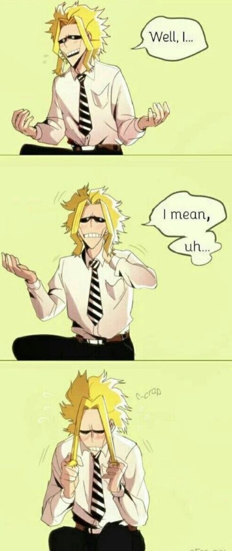 Hair Meme, Toshinori Yagi, Class 1 A, All Might, My Hero Academia Memes, Buko No Hero Academia, Boku No Hero Academia Funny, My Hero Academia Episodes, Hero Academia Characters