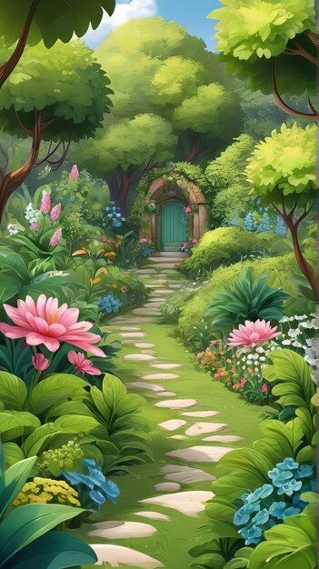 Anime Garden, Garden Cartoon, Cartoon Garden, Indian Illustration, Anime D, Popular Paintings, Painting Pictures, Anime Jujutsu Kaisen, Cartoon Background