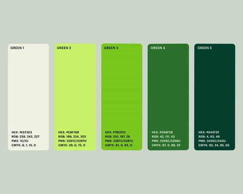 Brand Identity Colors Green, Green Brand Color Palette, Vet Website, Green Branding Color Palette, Pantone Green, Brand Identity Colors, Brand Standards, Green Branding, Health Brand