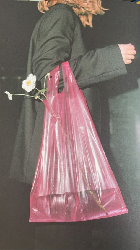 A Flower, Plastic Bag, A Man, A Woman, Pink, Art