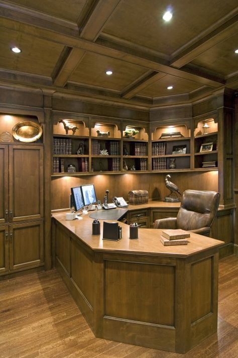 Home Office. Traditional Home Offices, World Office, Old World Kitchens, Law Office Decor, Home Office Design Ideas, Traditional Home Office, Office Design Ideas, Home Library Design, Luxury Office