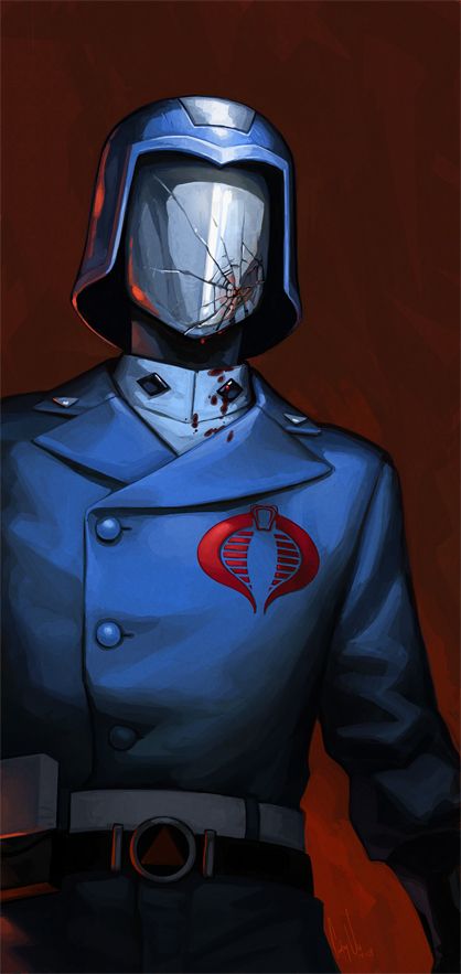 Cobra Commander by ~hellcorpceo on deviantART Cobra Commander Art, Gi Joe Characters, Cobra Art, Cobra Commander, Gi Joe Cobra, Diesel Punk, Cartoon Artwork, 80s Cartoons, Transformers Art