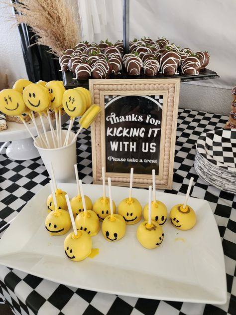 1 Cool Dude Birthday Party, Easy Food For First Birthday Party, Nobody Likes You When You’re Turning 3, Too Cool Birthday Theme Boy, Off The Wall Birthday Party, Boys 3 Birthday Party Ideas, One Happy Dude Birthday Theme Food, Two Cool Birthday Party Food, Two Cool Birthday Cake Boy