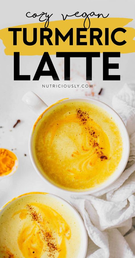 Vegan Golden Milk (Turmeric Latte) 2 Turmeric Latte Golden Milk, Vegan Golden Milk, Turmeric Latte Recipe, Turmeric Golden Milk, Quick Vegetarian Dinner, Golden Milk Recipe, Filling Smoothie, Golden Milk Latte, Dairy Free Pasta