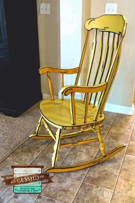 Nursery Rocking Chairs, Chalk Painted Furniture, Book Painting, Painted Chair, Rocking Chair Nursery, Furniture Flip, Painted Chairs, Rocking Chairs, Chalk Paint Furniture