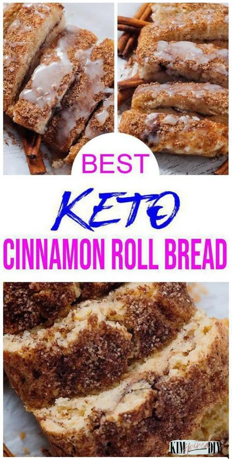 This cinnamon roll bread recipe is the best low carb bread recipe. If you are looking for a healthy and easy keto bread recipe, this is the one for you! Yummy almond flour keto bread recipe that is great for a grab and go breakfast for those hectic mornings or just to enjoy a tasty treat. Try this cinnamon roll bread w/ icing today Keto Cinnamon Roll, Keto Brood, Easy Keto Bread Recipe, Best Low Carb Bread, Cinnamon Roll Bread, Keto Bread Recipe, Keto Cinnamon, Bread Keto, Best Keto Bread