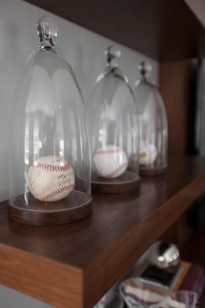 Sports Memorabilia Display, Baseball Man Cave, Memorabilia Display, Baseball Display, Interior Livingroom, Ultimate Man Cave, Baseball Room, Man Cave Basement, Man Cave Home Bar