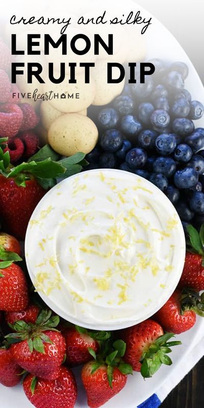 Lemon Fruit Dip, Fruit Dip With Cream Cheese, Greek Yogurt Cream Cheese, Yogurt Fruit Dip, Easy Fruit Dip, Fruit Dips Recipes, Homemade Dips, Lemon Yogurt, Sweet Dips