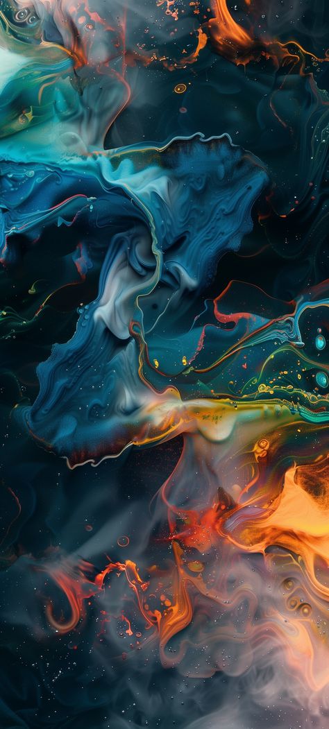 Get this vibrant mix for your iPhone and Android screens! 🌌📱 Dramatic Wallpaper Iphone, Wallpapers Travel, Swirls Wallpaper, Android Backgrounds, Liquid Texture, Marble Aesthetic, Android Wallpaper Art, Unique Iphone Wallpaper, Galaxy Wallpaper Iphone