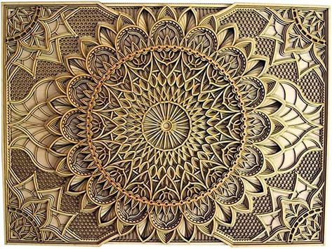 #Wall Hanging Decor #Home Wall Decor #Multilayered Laser Cut Carved #Elegant Wooden Mandala #Natural Wood Bohemian Style Living, Wood Mandala, Spiritual Vibes, Art Deco Theme, Mandala Wall Decor, Laser Cut Panels, Inspired Bedroom, Showroom Interior Design, Wooden Wall Hangings