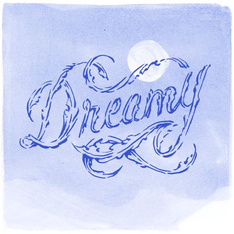 "Dreamy" - Laura Dreamy Typography, Production Logo, Typography Hand Drawn, Dream Pop, Hand Drawn Lettering, Cursive Letters, Logo Project, Creative Lettering, Grid System