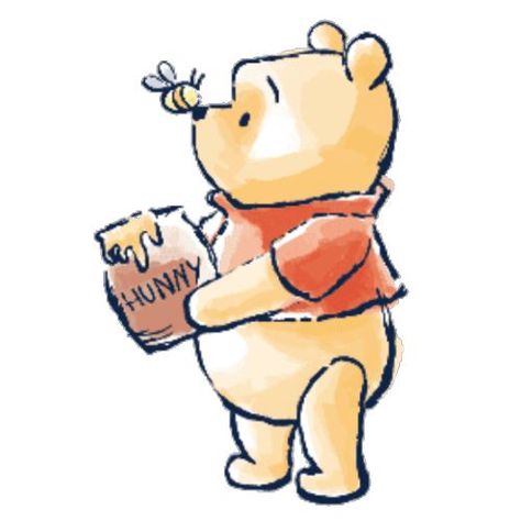 Honey, Winnie The Pooh, A Drawing