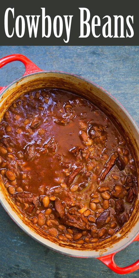 Cowboy Beans Recipe, Ham Hocks, Pinto Bean Recipes, Chili Beans, Cowboy Beans, Beans Recipes, Baked Bean Recipes, Beans Recipe, Dinner Sides