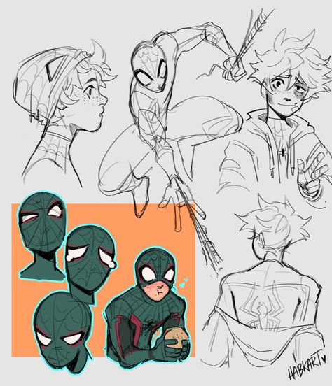 Spiderman Deku, Noodles And Tea, Mha Crossover, Spiderman Oc, Spiderman Drawing, Spiderman Costume, Anime Designs, Spider Art, Spiderman Artwork