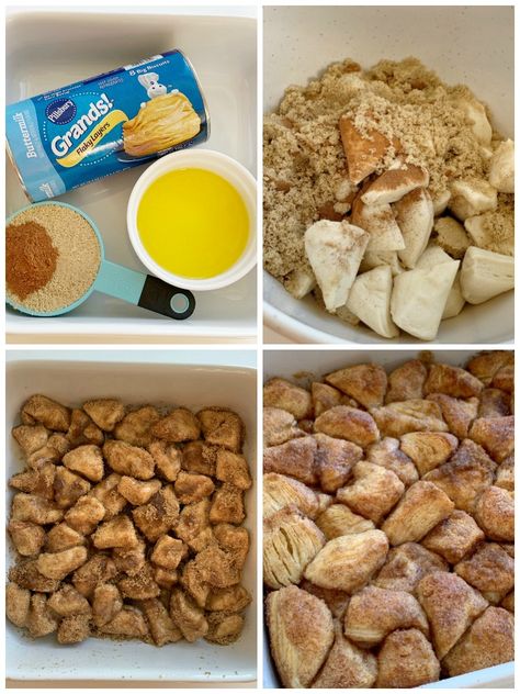 Brioche, Grand Biscuit Recipes, Cinnamon Roll Bites, Cinnamon Bites, Biscuit Cinnamon Rolls, Make Biscuits, Cinnamon Biscuits, Cinnamon Roll Muffins, Cinnamon Roll Casserole