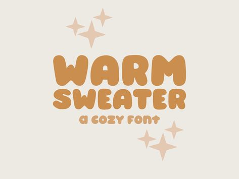 Download the Warm Sweater font, a free handwritten script font with a cozy and casual feel. It's perfect for adding a touch of warmth to your#bubblefont #funwithfonts #creativelettering #typographylove #fontobsessed Cozy Typeface, Cozy Fonts, Cozy Typography, Bubble Fonts Alphabet Graffiti, Restaurant Font, Menu Project, Handwritten Typeface, Bubble Letter Fonts, Font Bubble