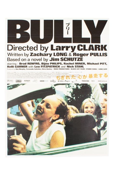 Bully 2001, Nick Stahl, Rachel Miner, Brad Renfro, Michael Pitt, Mises En Page Design Graphique, Larry Clark, Septième Art, Film Inspiration