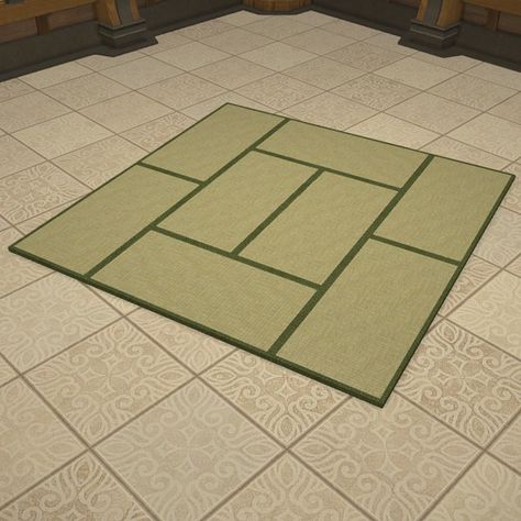 Tatami Mat FFXIV Housing - Rug Tatami Rug, Ffxiv Housing, Tatami Mat, Mat Rugs, Bedroom Rug, Tile Floor, Rug