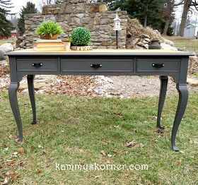 Sofa Table Redo, Console Table Makeover, Diy Fireplaces, Beautiful Fireplaces, Painted Sofa, Fireplace Diy, Table Flip, Staging Ideas, Diy Chalk Paint