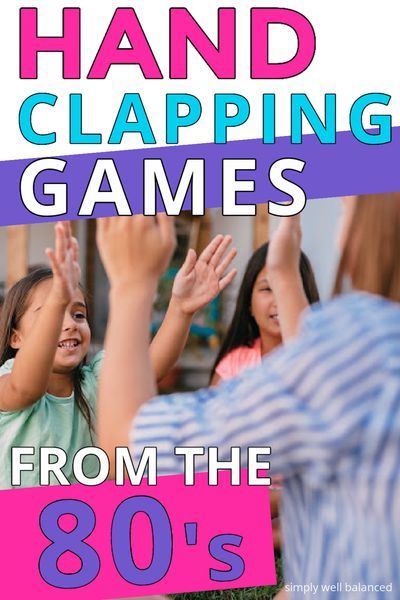 Trying to remember all those hand clap games you played as a kid in the 80's and 90's. This list has them all! Hand clapping rhymes and chants that every kid should learn. #kids #gamesforkids #funforkids #kidactivities #parenting #funwithkids #80s #retrogames #parenthood Hand Clapping Games Songs, Hand Games For Kids, Hand Clapping Games, Clapping Games, Games To Play With Kids, Hand Games, Grandparenting, Rhymes For Kids, Family Ideas