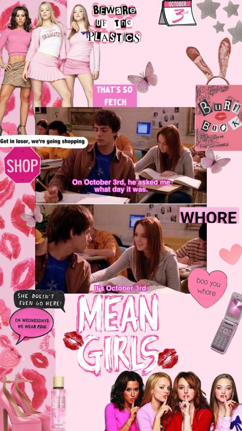 Mean Girls October 3rd, Movie 2000s, Its October 3rd, Mean Girls Day, October Pink, October 3rd, Girls Day, On October 3rd, Mean Girls