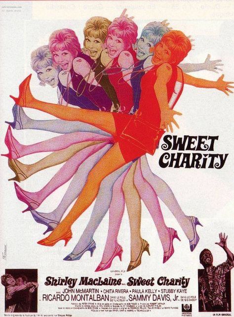 1968 Sweet Charity, Desain Editorial, Septième Art, Funky Art, Tandem, Graphic Design Posters, Pretty Art, Graphic Poster, Vintage Illustration