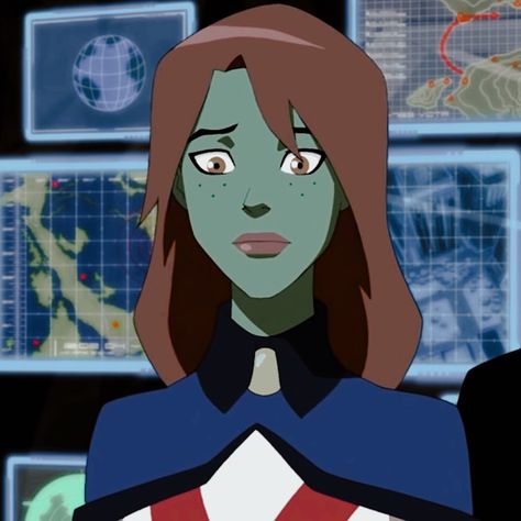 Miss Martian Young Justice, Young Justice Miss Martian, Dc Young Justice, Animated Aesthetic, Phil Bourassa, Superboy And Miss Martian, Dc Heroines, Young Justice Comic, Western Anime