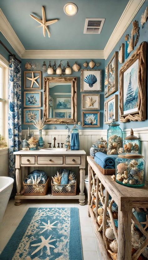 20 Stunning Ensuite Bathroom Ideas to Elevate Your Home 33 Ensuite Bathroom Ideas, Sea Themed Bathroom, Ocean Bathroom, Coastal Interior, Beachy Room, Beach Bathroom Decor, Coastal Bathrooms, Ensuite Bathrooms, Ensuite Bathroom