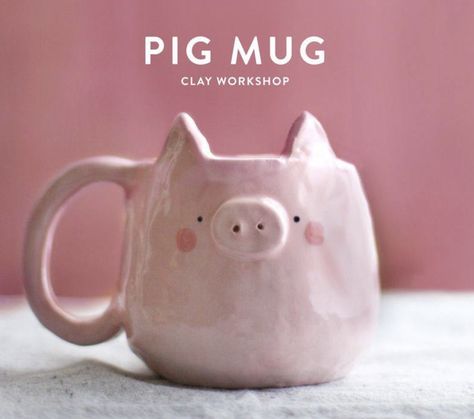 Mug Inspiration, Bunny Mug, Ceramics Pottery Mugs, Coil Pottery, Rustic Mugs, Pottery Animals, Kids Pottery, Pretty Mugs, Animal Mugs