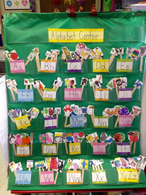 Print Out Pictures, Letter Learning Activities, Prek Literacy, Letter Learning, Alphabet Centers, Preschool Alphabet, Prek Classroom, Preschool Classroom Decor, Kindergarten Centers