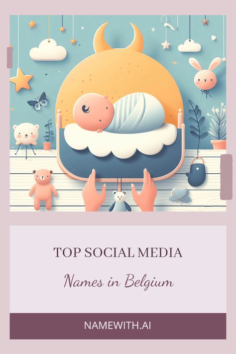 Explore the top names trending on social media in Belgium. This guide reveals the latest popular names and the cultural influences steering those trends. Whether you're curious about baby names or popular handles on platforms like Instagram and Twitter, find inspiration and insight here. Learn how language and local customs shape name popularity and discover what names are making waves right now online. Perfect for parents looking for unique baby name ideas inspired by social media trends. Social Media Names, Baby Name Ideas, Feminine Names, Biblical Names, Meaningful Names, Shape Names, Gender Neutral Names, Classic Names, Unique Baby Names