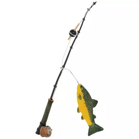 Miniature Fishing Pole With Fish | Hobby Lobby | 117762 Gary Aesthetic, Fishing Party Decorations, Fishing Baby Shower Theme, Fishing Theme Birthday, Fishing Themed Birthday Party, Fish Bathroom, Baby Shower Fishing, Fishing Birthday Party, Fishing Wedding