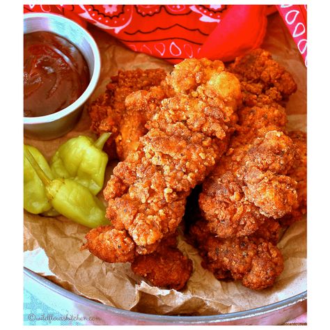 Spicy Hot Cajun Chicken Tenders - Wildflour's Cottage Kitchen