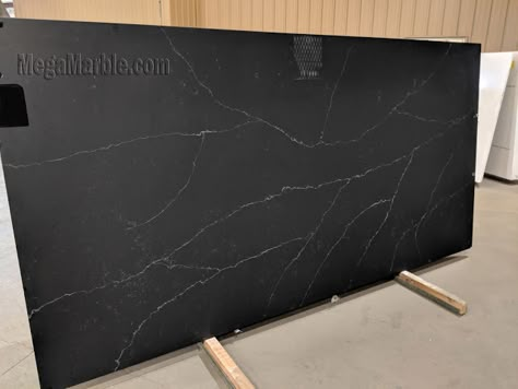 Black Quartz Countertops Slabs Dark Quartz Kitchen Countertops, Black Quartz Kitchen Countertops, Black Quartz Countertop, Black Quartz Countertops, Quartz Backsplash, Private Instagram, Quartz Kitchen Countertops, Black Countertops, Black Galaxy