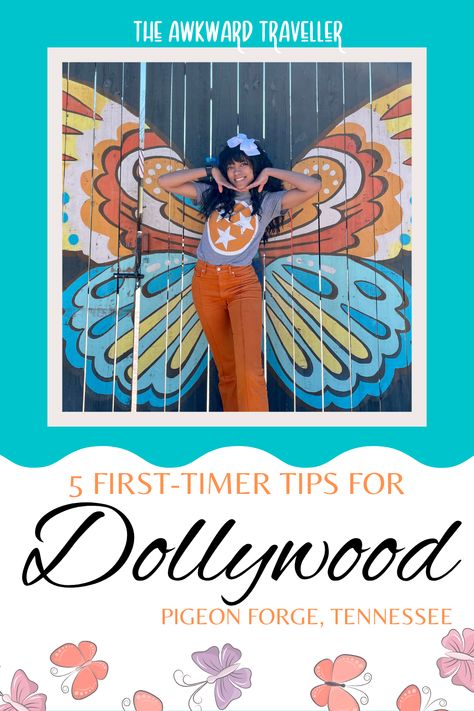 All roads lead to Dollywood, but that doesn't mean you have to figure it out yourself. Check these Dollywood tips to make the best of your first time! #dollywood #dollyparton #knoxville #pigeonforge #tennessee What To Wear To Dollywood In The Fall, Dolly World Tennessee, Dollywood Park Itinerary, What To Wear To Dollywood, Dollywood Park Tips, Dollywood Park Outfit, Dollywood Tennessee, Dollywood Christmas, Dolly Wood