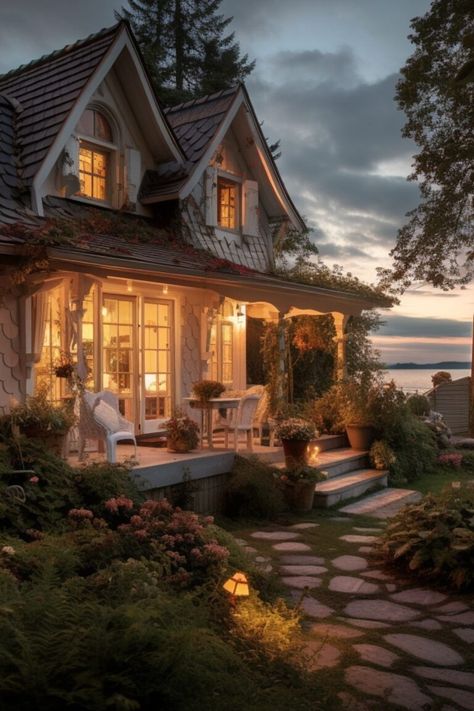 13 Enchanting Cottagecore Books to Cozy Up With This Season Cottagecore Dream House, Cottage Village Aesthetic, Small Cozy Houses, Cozy Farmhouse Exterior, Cottage Cozy, Cozy Houses Cottages, Modern Cottagecore House, Cottage Cozy House, Cozy Little House