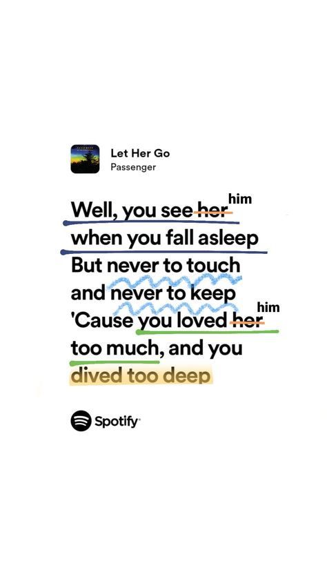 Let Her Go Quotes Passenger, Let Her Go Passenger Video, Let Him Go Wallpaper, Let Her Go Spotify, Relatable Song Lyrics Spotify, Let Her Go Song, Let Her Go Quotes, Let Her Go Passenger, Passenger Lyrics