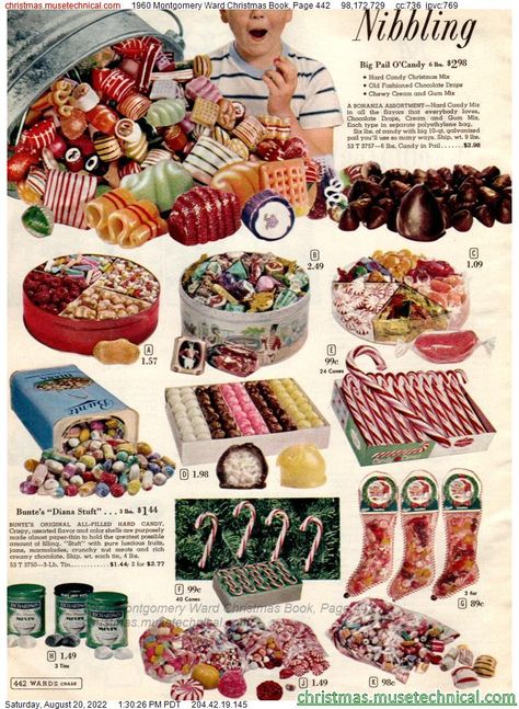 1960 Montgomery Ward Christmas Book, Page 442 - Catalogs & Wishbooks Chic Food, Retro Lifestyle, Vintage Christmas Photos, Vintage Housewife, Christmas Mix, Vintage Dessert, Vintage Food, Christmas Ad, Jolly Holiday