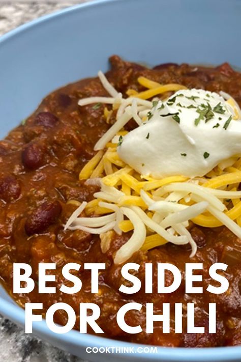 Chilli Night Ideas, Chili Charcuterie Boards, Apps That Go With Chili, Serve With Chili What To, Appetizers With Chili Dinner, Chili Potluck Side Dishes, What To Serve With Chili Dogs, Best Sides For Chili, Best Sides With Chili