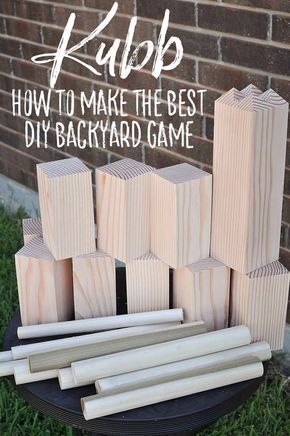 Diy Giant Yard Games, Backyard Games Diy, Kubb Game, Giant Yard Games, Outdoor Yard Games, Diy Yard Games, Outside Games, Diy Lawn, Summer Backyard