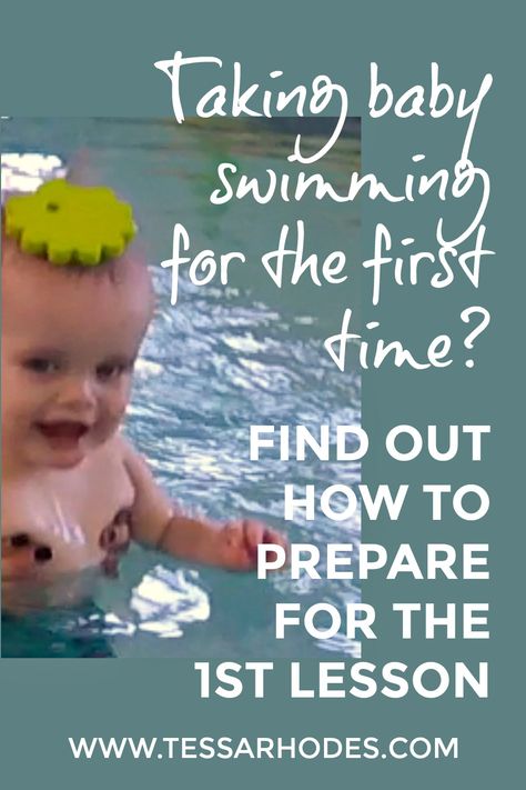 Baby’s first swim lesson should be fun. When taking baby swimming for the first time, it’s best to prepare him at home in the bathtub. If this is going to be your first time swimming with your infant, do this first before the first swimming lesson with baby. CLICK THROUGH to find out how to make baby’s first swimming lesson a successful one and how to prevent him from ever developing a fear of water on the face. Infant swim lessons, first swim baby. Teach Baby To Swim, Swimming Lesson Plans, Teach Kids To Swim, Baby Swimming Lessons, Swimming Drills, Hydrotherapy Pool, Swimming Benefits, Baby Ads, Swim Instructor