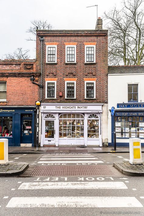 Highgate Cafe in London London Buildings Architecture, London Townhouse Exterior, London Downtown, Highgate London, English Street, London Walks, London Apartments, London Shops, Uxbridge London