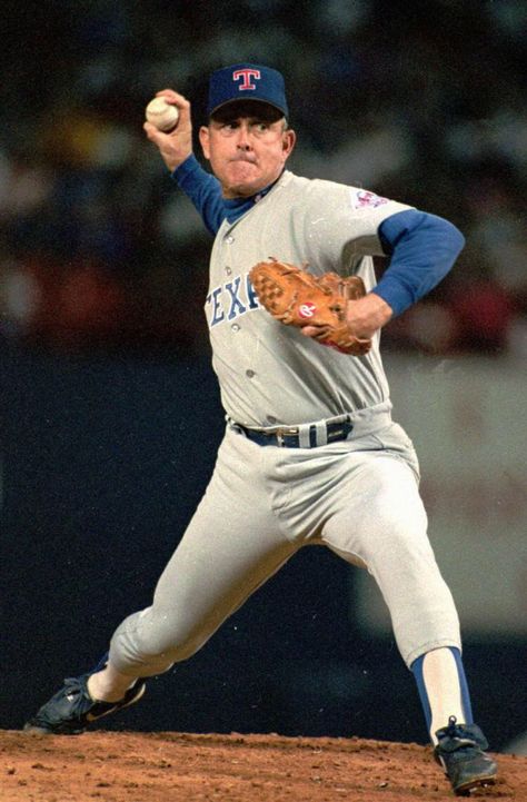 Texas Rangers Baseball, Texas Sports, Baseball Pitcher, Rangers Baseball, Baseball Pictures, Nolan Ryan, Baseball Boys, Tommy John, Sports Hero